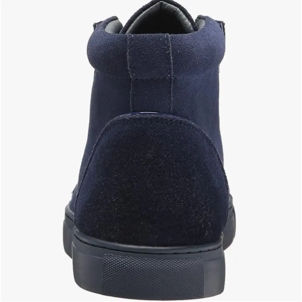 English Laundry Grundy Sneaker Boots 9 Blue Suede Leather NWT Chukka Combat Lace